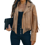 woman's Suede fringe Leather jacket fringe - Leather Jacketss