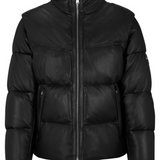 Men's Black Puffer Jacket - Leather Jacketss