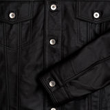 Supreme Black Leather Trucker Jacket - Leather Jacketss