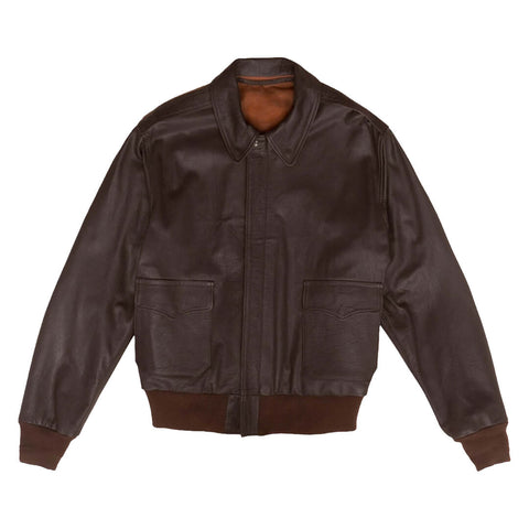 David Brown Leather Bomber Jacket - Leather Jacketss