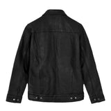 Ralph Black Leather Trucker Jacket - Leather Jacketss