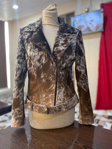 cowhide jacket woman - Leather Jacketss