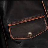 Jamie Vintage Oversized Leather Jacket - Leather Jacketss