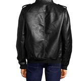 Jeremy Black Leather Bomber Jacket - Leather Jacketss