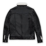 Jason Shearling Leather Trucker Jacket - Leather Jacketss