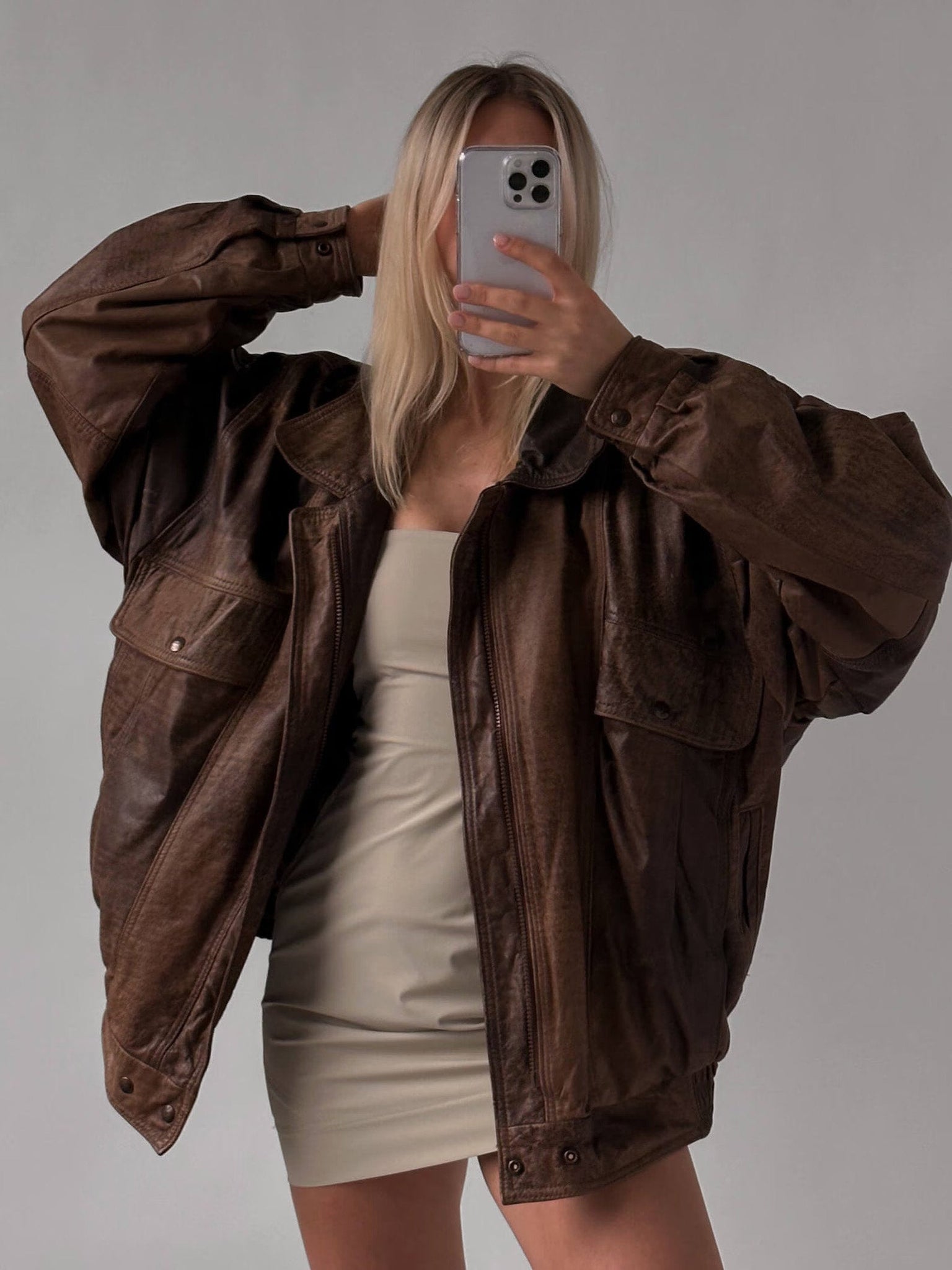 Women Oversized Leather Jackets