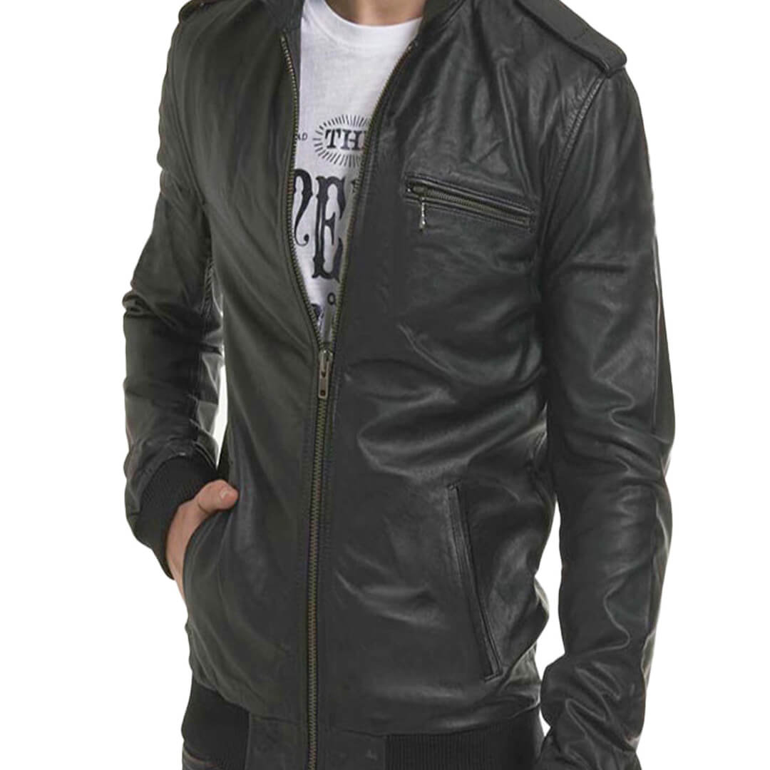 Women Bomber Leather Jackets