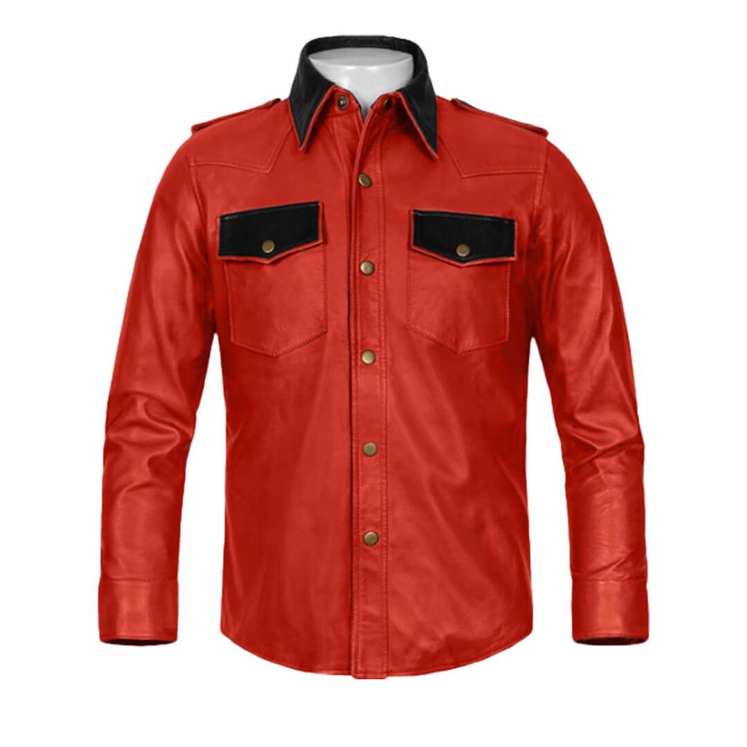 Men's Leather Shirts