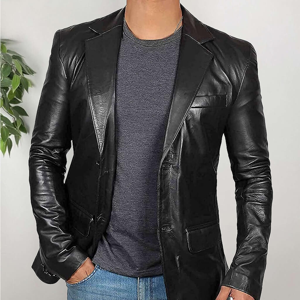 Leather Blazer