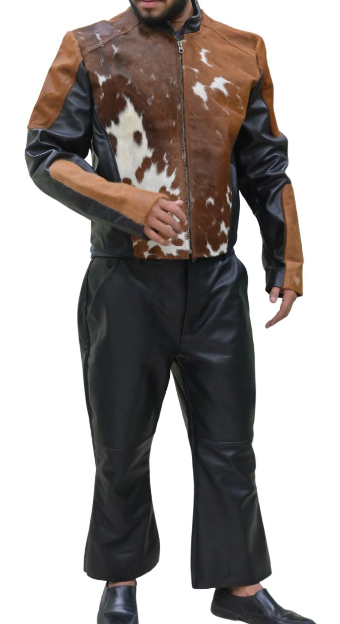 Odell Beckham style cow Leather jacket