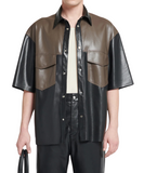 Men's leather shirt - Leather Jacketss