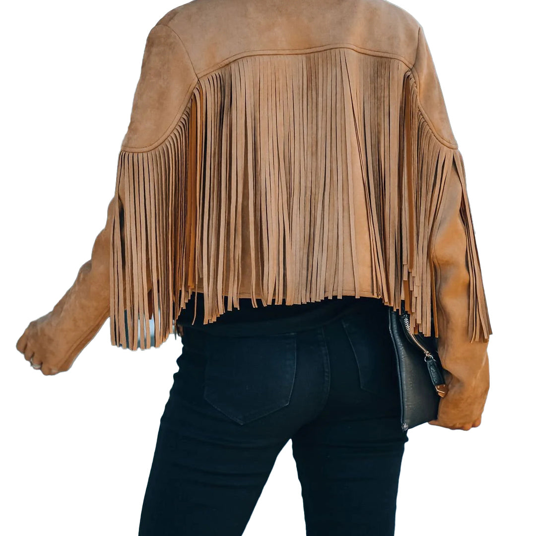 woman's Suede fringe Leather jacket fringe - Leather Jacketss