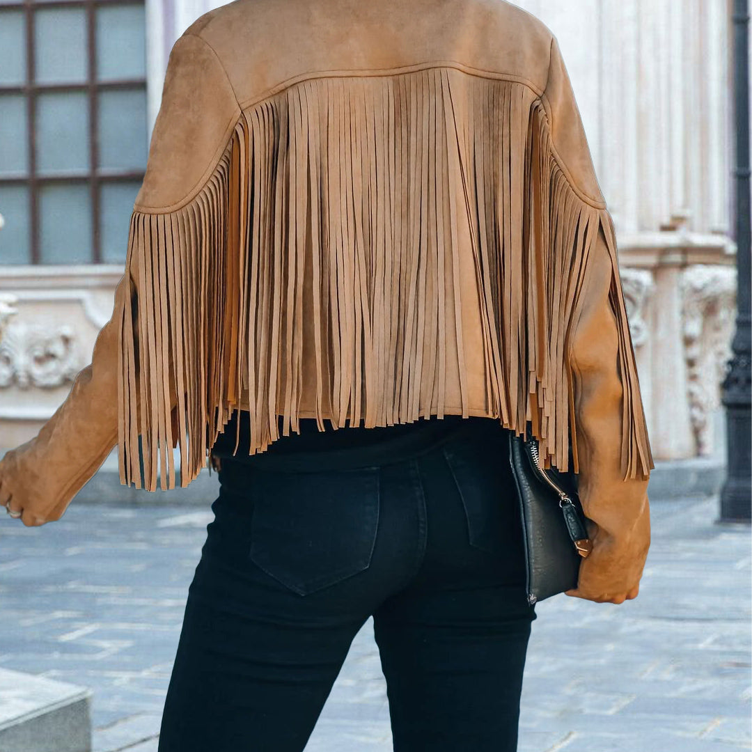 woman's Suede fringe Leather jacket fringe - Leather Jacketss