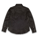 Louise Black Leather Shirt - Leather Jacketss