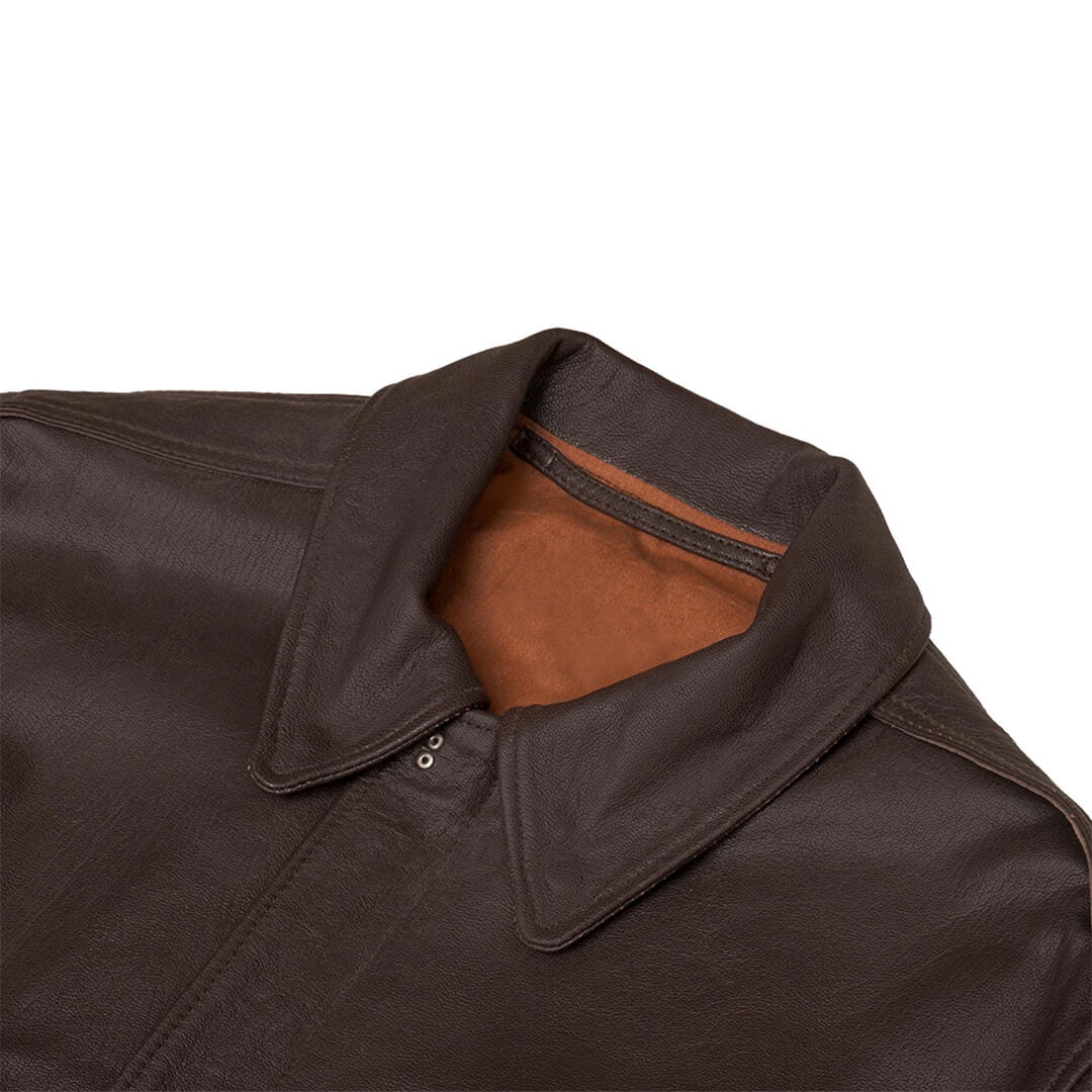 David Brown Leather Bomber Jacket - Leather Jacketss