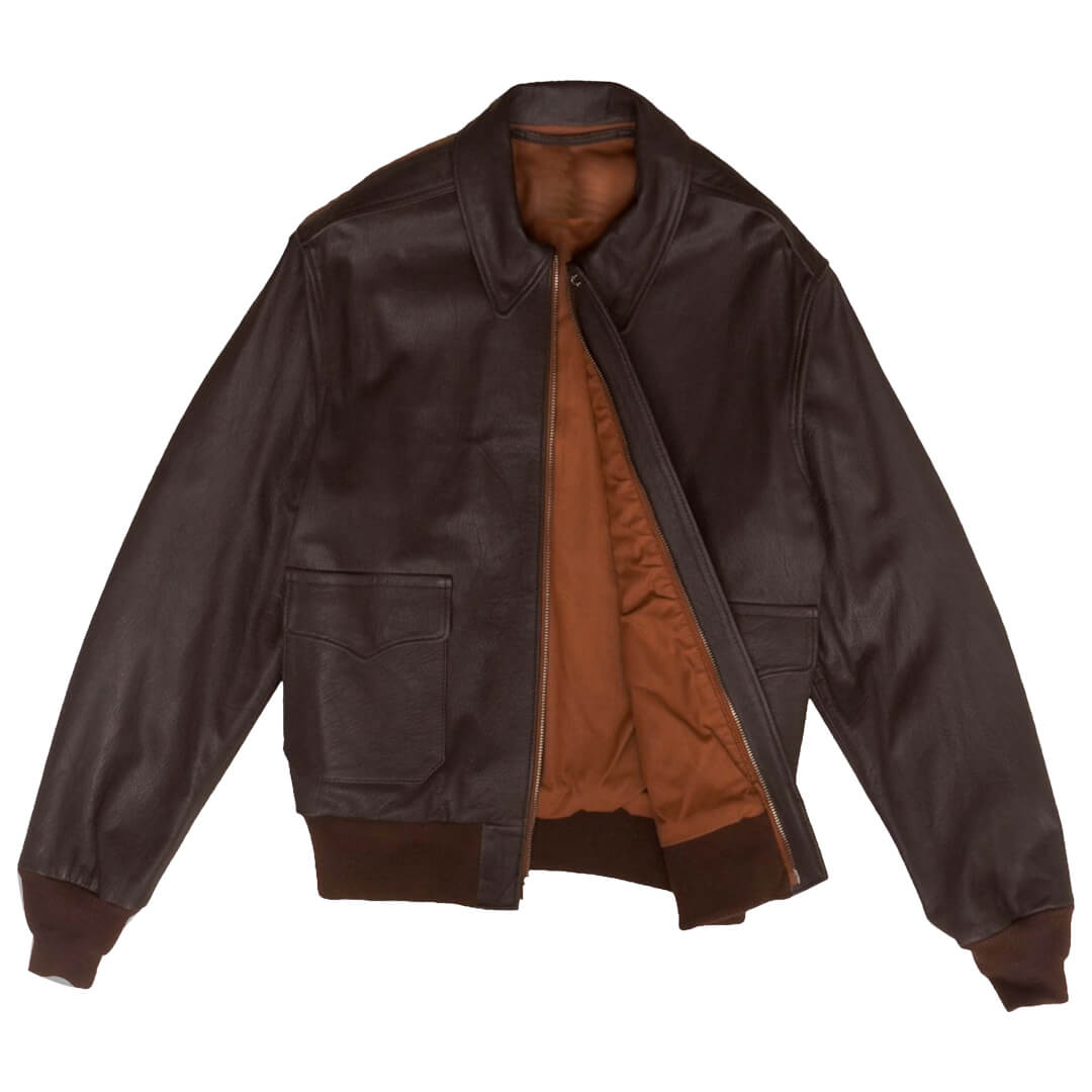 David Brown Leather Bomber Jacket - Leather Jacketss