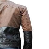 Walker Two-Tone Brown Leather Jacket - Leather Jacketss
