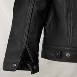 Ralph Black Leather Trucker Jacket - Leather Jacketss
