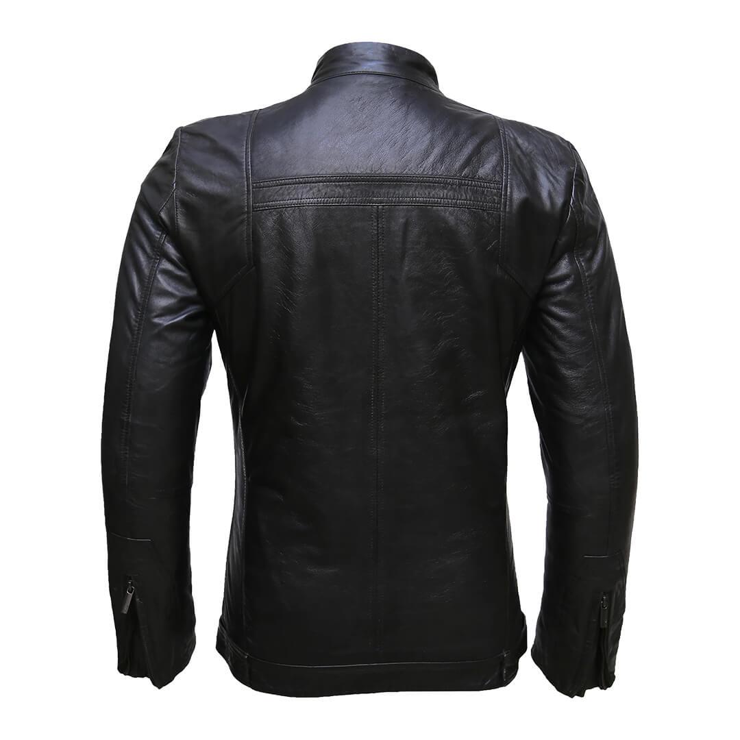 Alberto Black Leather Moto Jacket - Leather Jacketss