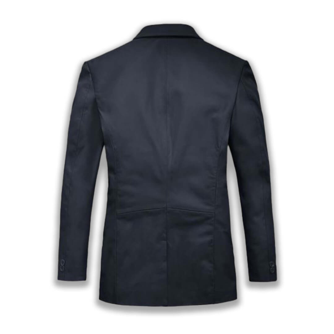 Nicolas Black Lambskin Leather Blazer - Leather Jacketss