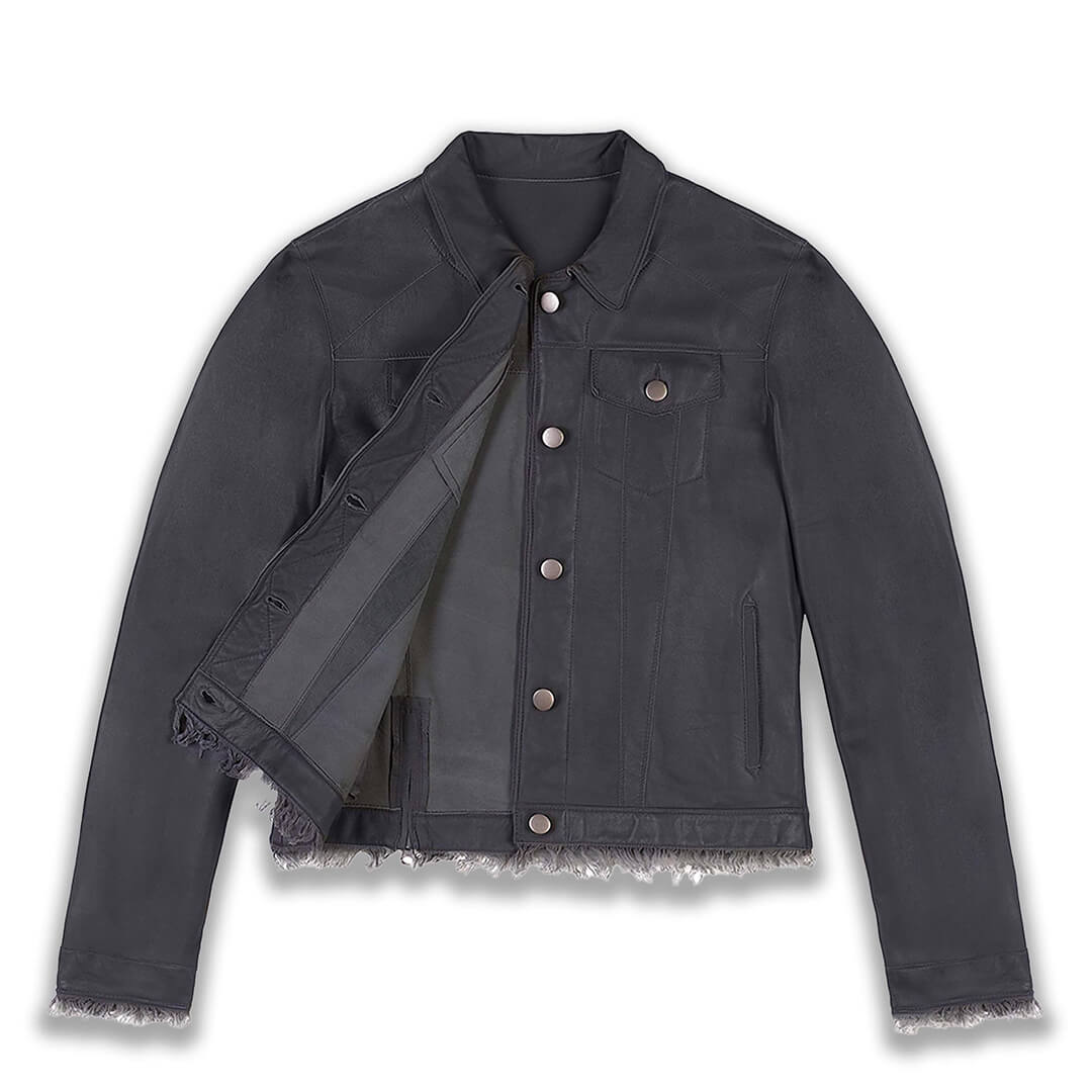 Carol Fringed Leather Jacket - Leather Jacketss