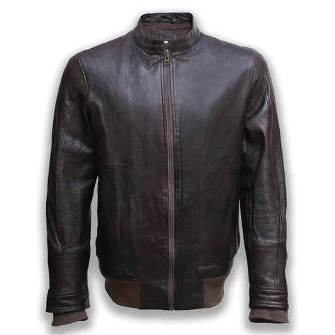 Gatsby Vintage Brown Leather Jacket - Leather Jacketss