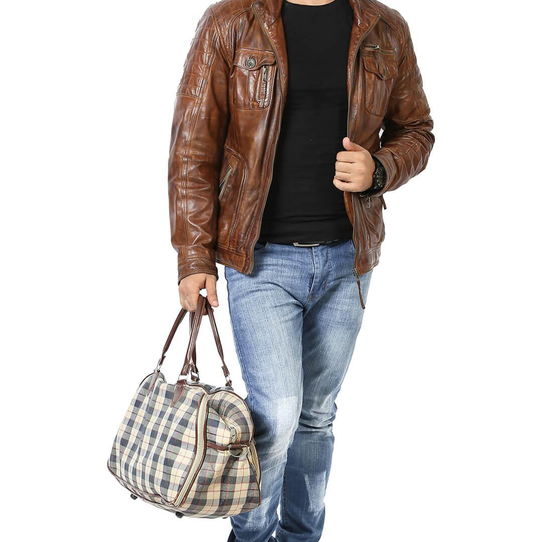 William Distressed Brown Leather Jacket - Leather Jacketss